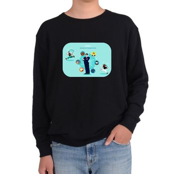 디지털프린팅 맨투맨 육각형인간 외모 집안 성격 학력 직업 자산그림 다양한 사이즈