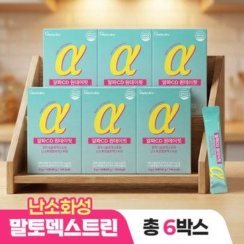 알파CD 원데이핏 알파시클로덱스트린 난소화성말토덱스트린 14포 6박스 총84포