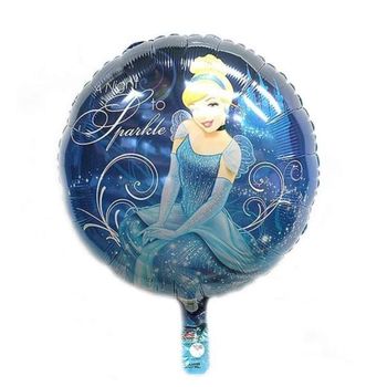 생일상풍선 PJ93OF67 해피버스데이풍선 45cm 은박풍선 신데렐라