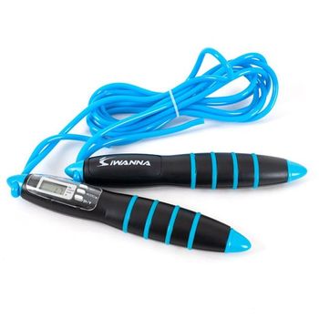 다기능 디지털 줄넘기 운동기구 블랙 아이워너 체중 측정 체지방 분석 스포츠/레저