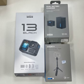 [중고] 고프로 히어로13 블랙 올인원 패키지 / 리퍼 제품 / 히어로13+듀얼충전기+쇼티+256G메모리