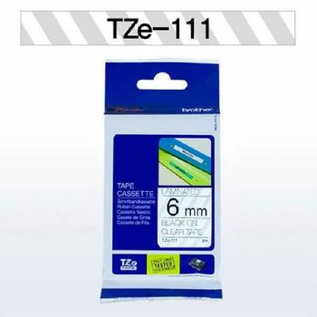 아트박스/오피스큐 브라더 테이프카트리지 TZ111 6mm Clear Black