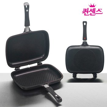 퀸센스 올비아 인덕션 IH 티타늄코팅 양면팬 특대형/생선구이팬