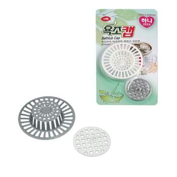 2종마개세트 욕조캡 하니 거름망 머리카락 걸음망 배