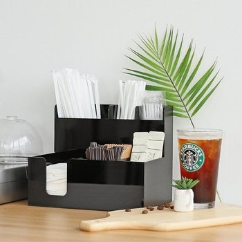 탕비실 GEIO5446 카페 냅킨빨대 Takeout소품 멀티디스펜서 CD40