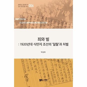죄와 벌 - 1920년대 식민지 조선의 일탈과 처벌 - 일제하 형사판결문 해제집 6 (양장)