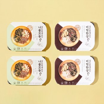 [김도윤셰프]국산 나물모둠/비빔한상(120g*각2팩) 4팩