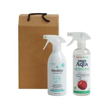 위생지킴이선물세트7 (메디록스500ml 1개+베지아쿠아475ml 1개)