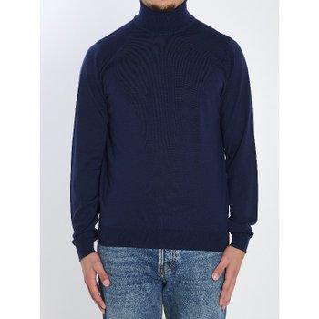 [해외] [해외배송] 존스메들리 리브 헴 메리노 울 터틀넥 스웨터 CHERWELL HEMINGWAY BLUE
