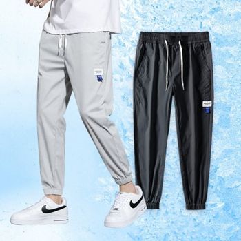 여름 남성 캐주얼 바지 슬림핏 필수템 허리밴딩 쿨링