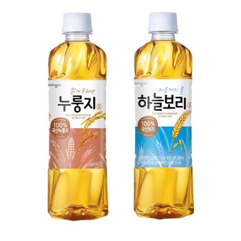 웅진 하늘보리+누룽지차 2종혼합 500ml x 20개/40개 선택