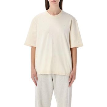 골든구스 아르틱 울프 베이지 반팔 티셔츠 150220348