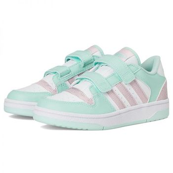 [해외] 아디다스 키즈 브레이크 Start 훅 앤 룹 슈즈 운동화 리틀키즈 - 클리어 Mint Pink 화이트 10962