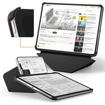 [해외] 모프트 iPad Air 11인치 폴리오 케이스 4각보호 제트블랙 M4/M3/M2/5/4세대 2020-2026