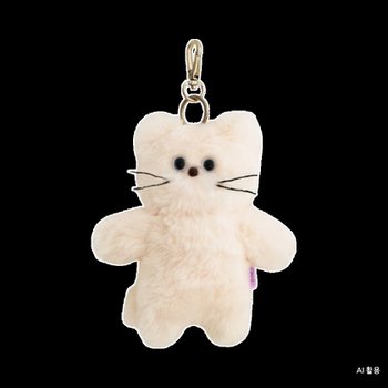 [해외] Cosymosy Custom Cat Keyring Cream - KREAM Exclusive