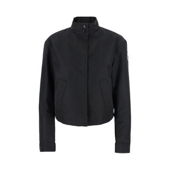 MONCLER GENIUS Krovanh Black Down Jacket with High Neck and Logo Patch on the Sleeve in Te