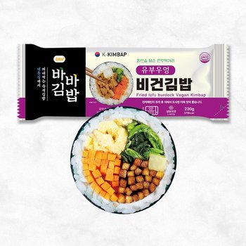 [올곧] 바바 유부우엉 비건김밥 230g x 1개