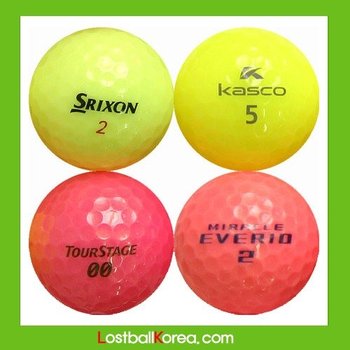 로스트볼코리아 [중고] 동절기 3피스 형광 칼라볼 혼합 [3피스] A-급 30개 로스트볼