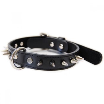 아델라 대형견용 징가죽 목줄 25mm 브라운