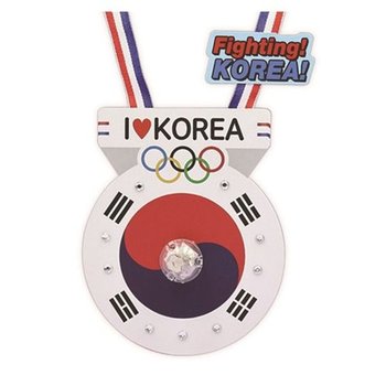 [VCMM40O9]힘내요 만들기 대한민국 LED 응원메달(4인용)
