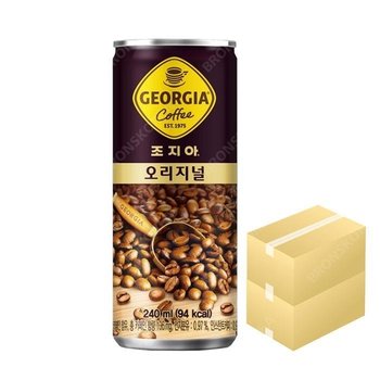 코카콜라 조지아 오리지날 240ml X 60캔 캔 커피음료