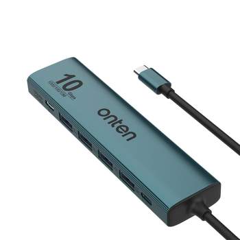 C타입 멀티허브 5포트 C타입 USB 3.2 Gen2 10Gbps RJ45 이더넷 랜카드 PC