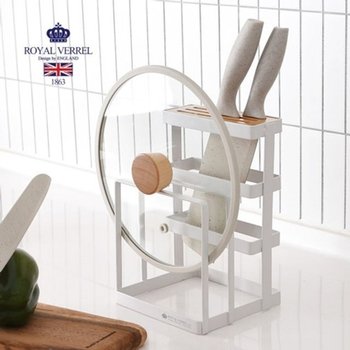 고품질 로얄버렐 타이디 칼도마 정리대 크림 주방정리 조리도구 ...
