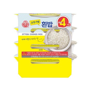 오뚜기 맛있는밥 흰밥 210g 4개입묶음 즉석밥 x 4개
