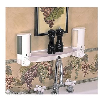 주방/욕실 디스펜서 아비바 선반 2P/ 클리어