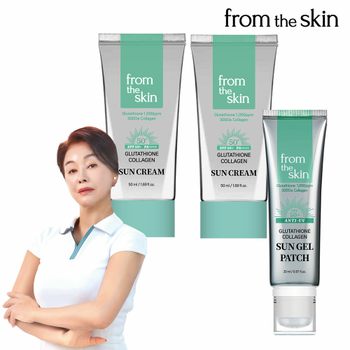 프롬더스킨 투명 선 젤 패치 20ml  + 콜라겐 선 크림 50ml *2개