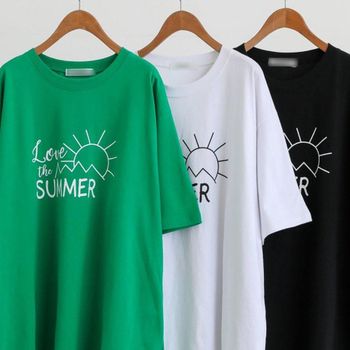 Leim 여성 반팔티 빅사이즈미시옷