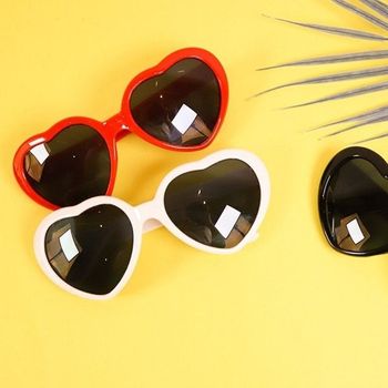 하트 모양 선글라스 다양한 색상 눈부신 불빛 하트안경 패셔너블 써머 아이웨어 패션소품