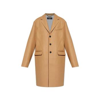 디스퀘어드2 싱글 브레스티드 미드 렝스 코트 S74AA0316S53003 124 TP9482863