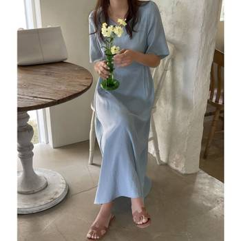 데일리 여성 롱 원피스 드레스 하객 토토 셔링 플레어