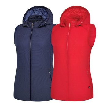 BTR 골프 여성 여름 후드탈부착 펀칭 조끼 이스텔W(여) BSV0721W