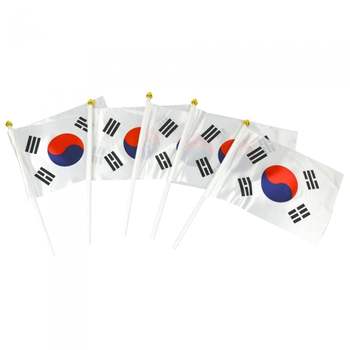 파티클럽 태극기수기 고급 천 국기 / 30x20+40cm 개(1개입) 개천절