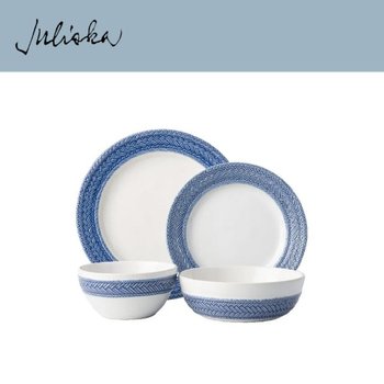 [해외] 줄리스카 르 빠니에 Le Panier 4pc Setting - Delft Blue (1set / 4pc)