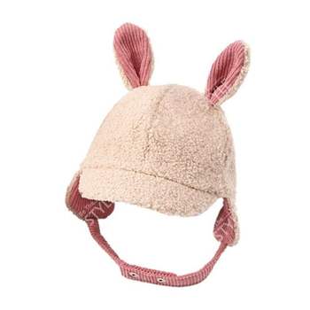 뽀글이 토끼 아동 귀달이 군밤모자 방한모자 유아 따뜻한 귀돌이