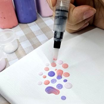 수채화 워터브러쉬 납작 물붓 워터브러쉬