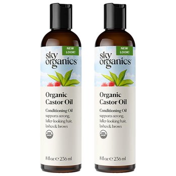 [해외] Sky Organics 스카이오가닉스 유기농 캐스터오일 피마자유 236ml 2개