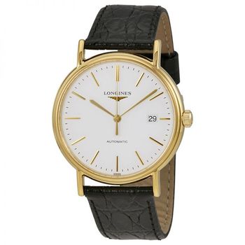 [해외] Longines 롱진스 프레즌스 오토매틱 화이트 다이얼 남성 시계 8057623