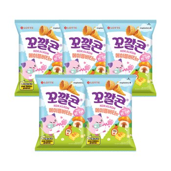메이플스토리 X 꼬깔콘 메이플버터맛 134g x5개