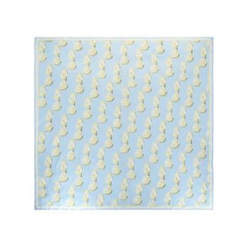 지방시 레몬 모티프 블루 스카프 145669164