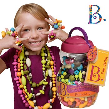 ssg[브랜드B] 팝아티500피스+미니작품집 유아 DIY세트 악세사리만들기 목걸이 팔짜 반지만들기