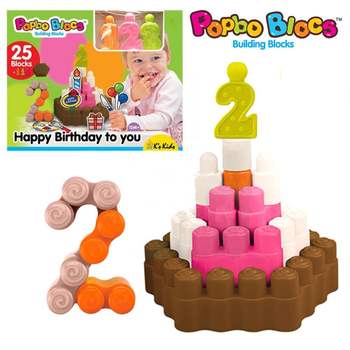 만들기 KA10772 팝보블럭 123 생일케이크 베베블럭 블록 블럭 유아장난감 유아완구