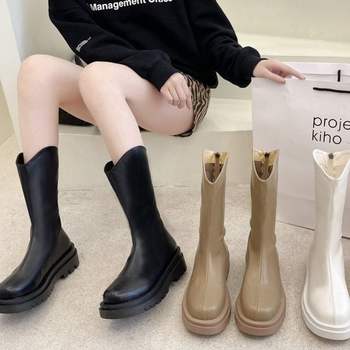 여성워커 ER854115 3컬러 미들부츠 뒷지퍼 키높이 LK-W568