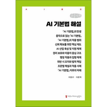 [큰글자도서] AI 기본법 해설