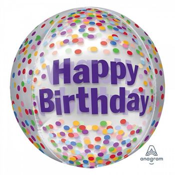생일 풍선 오브 은박풍선 장식 생일파티 호일 옹브레 투명 파티용품