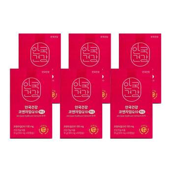 안국건강 코엔자임Q10 미니 300mg x 60캡슐 6개 HIS (S51561891)