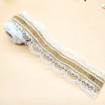 리본 포장 공예용 레이스끈 마감끈 2.5cm C형 장식줄 (WFK7PFQ)